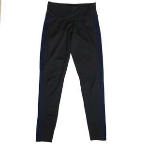 Adidas Climalite 3-Stripes Black Active Athletic Yoga Leggings Womens Medium